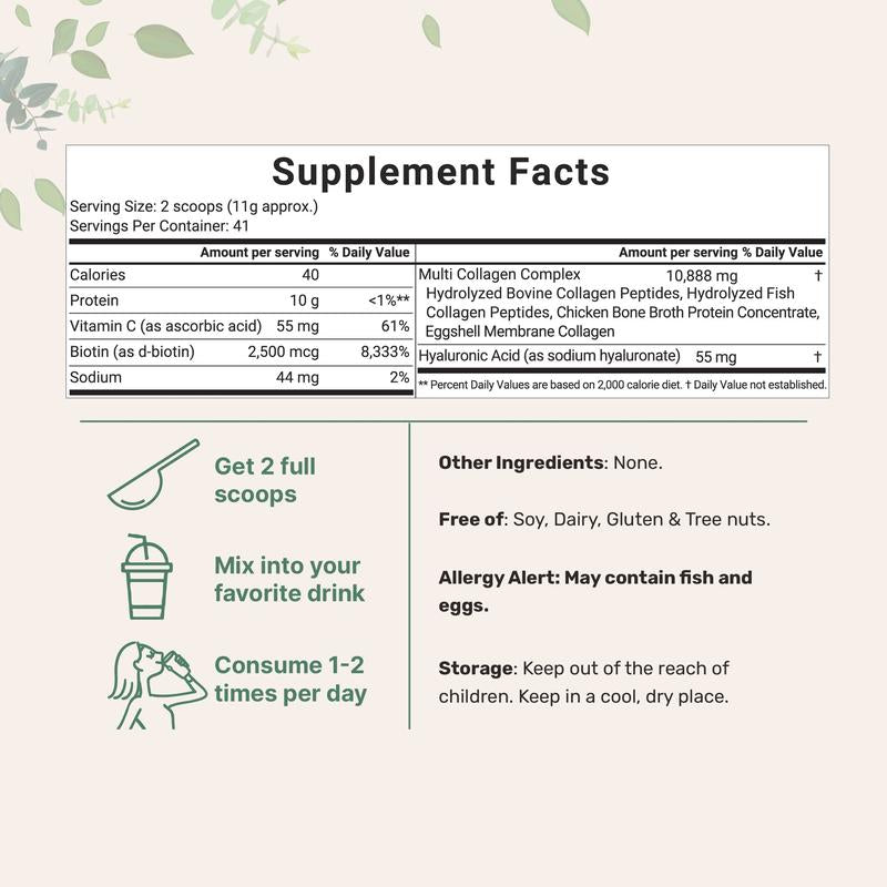OEM Private Label 2LB Multi-Collagen Protein